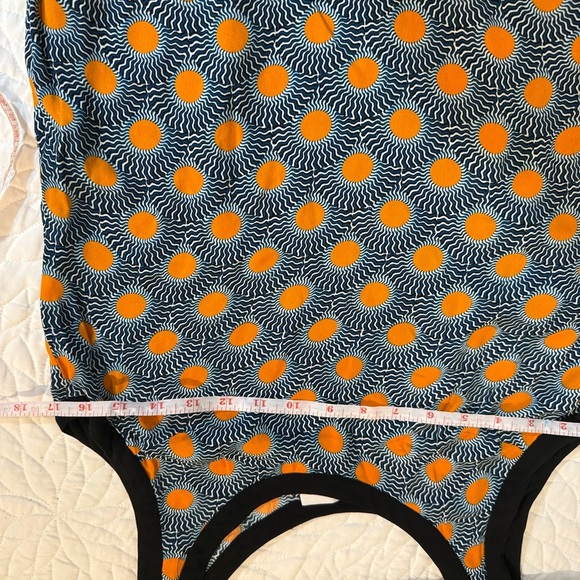 Orange and Black Patterned Tank Top - Picture 7 of 9